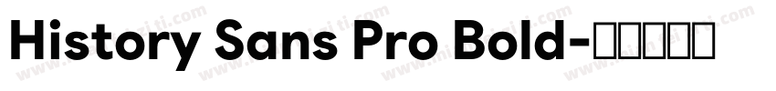 History Sans Pro Bold字体转换
